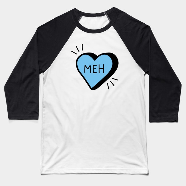 Meh Baseball T-Shirt by designminds1